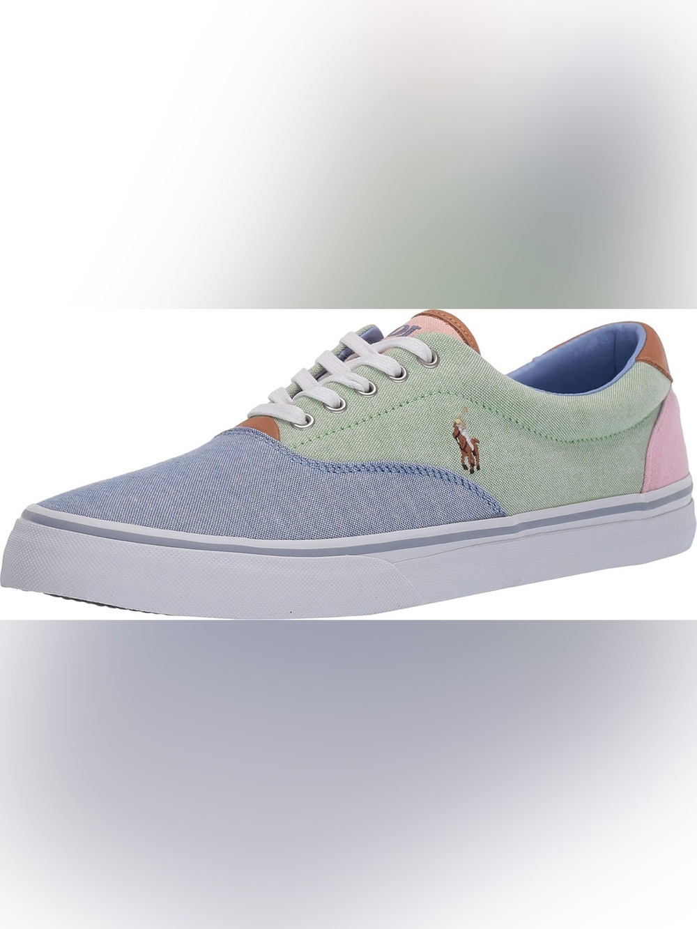 Polo by Ralph Lauren Pastel Canvas Low-Top Sneakers - Blue, Mint, Pink, Tan
